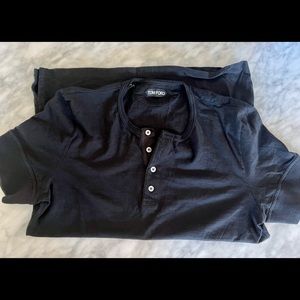 TOM FORD Slim-Fit Cotton-Jersey Henley T-Shirt